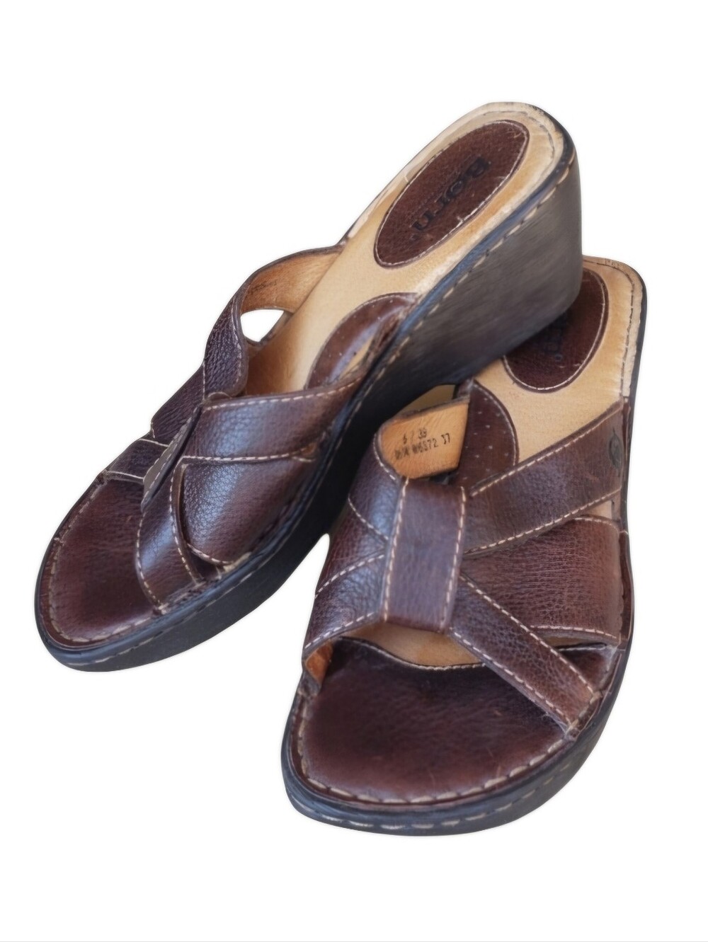 BORN Brown leather Sandals